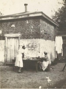Laundry Hanging & Hog Killing Time, Smoke House, 1934